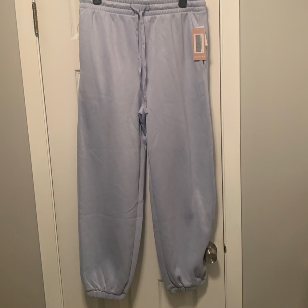 Size L super soft jogging pants in baby blue